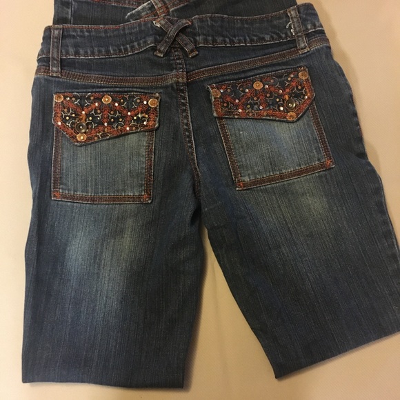 NOBO No Boundaries Jeans Jr Size 5; Blue with Embellishments - Picture 9 of 12